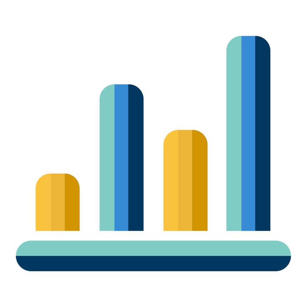 Illustrationsvektorgrafik von Balkendiagramm, Statistiken, Analytik-Symbol vektor