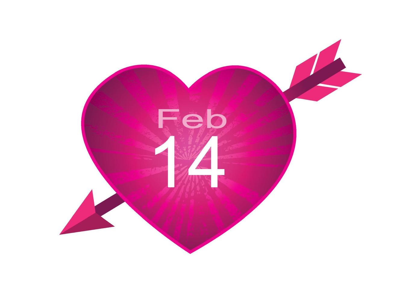 Valentinstag 14. Februar Symbol vektor