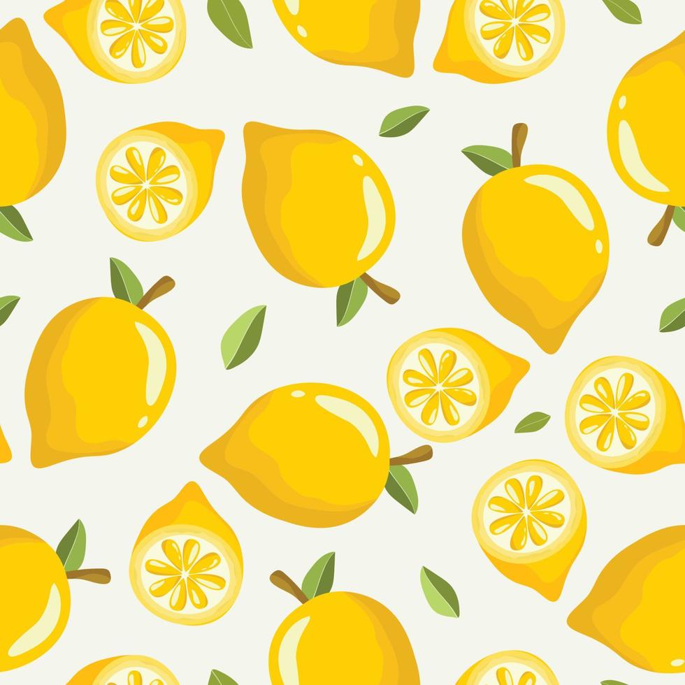 seamless mönster med söt citrus bakgrund vektor