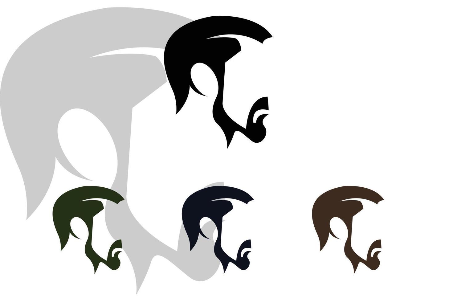 Friseur Werkzeug Schere Logo Symbol Hintergrundsymbol vektor