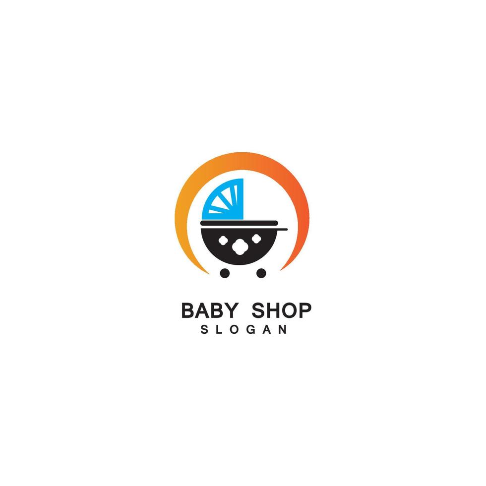 enkel baby leverans butik vektor logotyp