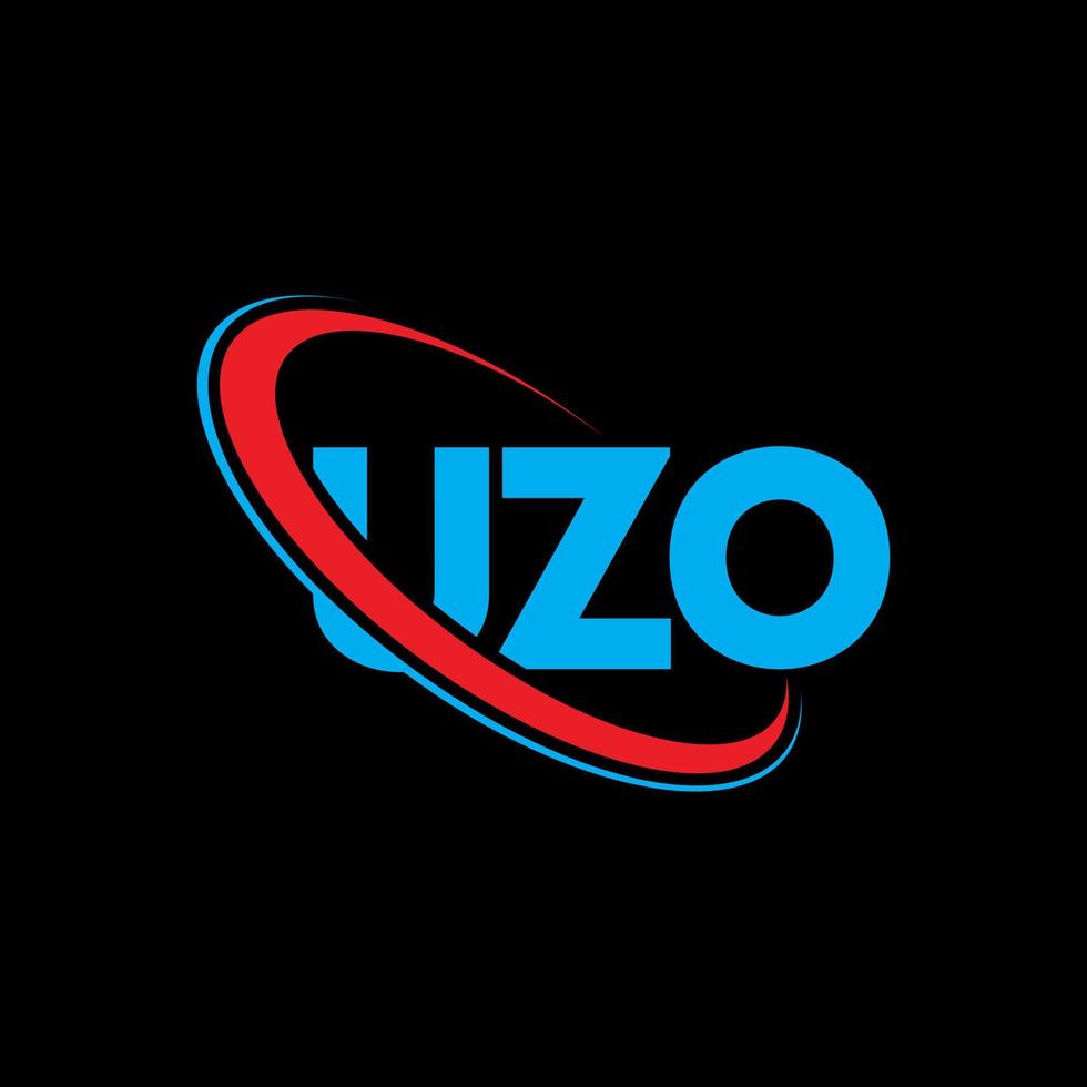 uzo logotyp. uzo bokstav. uzo bokstavslogotypdesign. initialer uzo logotyp länkad med cirkel och versaler monogram logotyp. uzo typografi för teknik, företag och fastighetsmärke. vektor