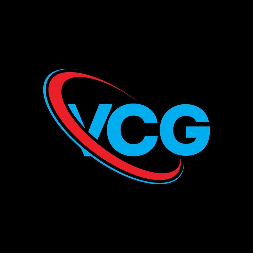 vcg-Logo. vcg-Brief. VCG-Brief-Logo-Design. vcg-initialenlogo verbunden mit kreis und monogrammlogo in großbuchstaben. vcg-typografie für technologie-, geschäfts- und immobilienmarke. vektor
