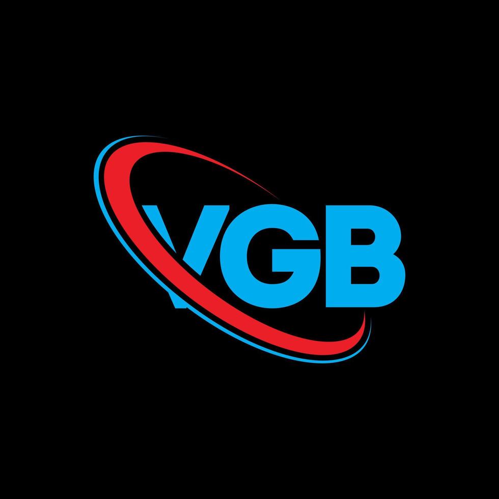 vgb logotyp. vgb brev. vgb brev logotyp design. initialer vgb logotyp länkad med cirkel och versaler monogram logotyp. vgb typografi för teknik, företag och fastighetsmärke. vektor