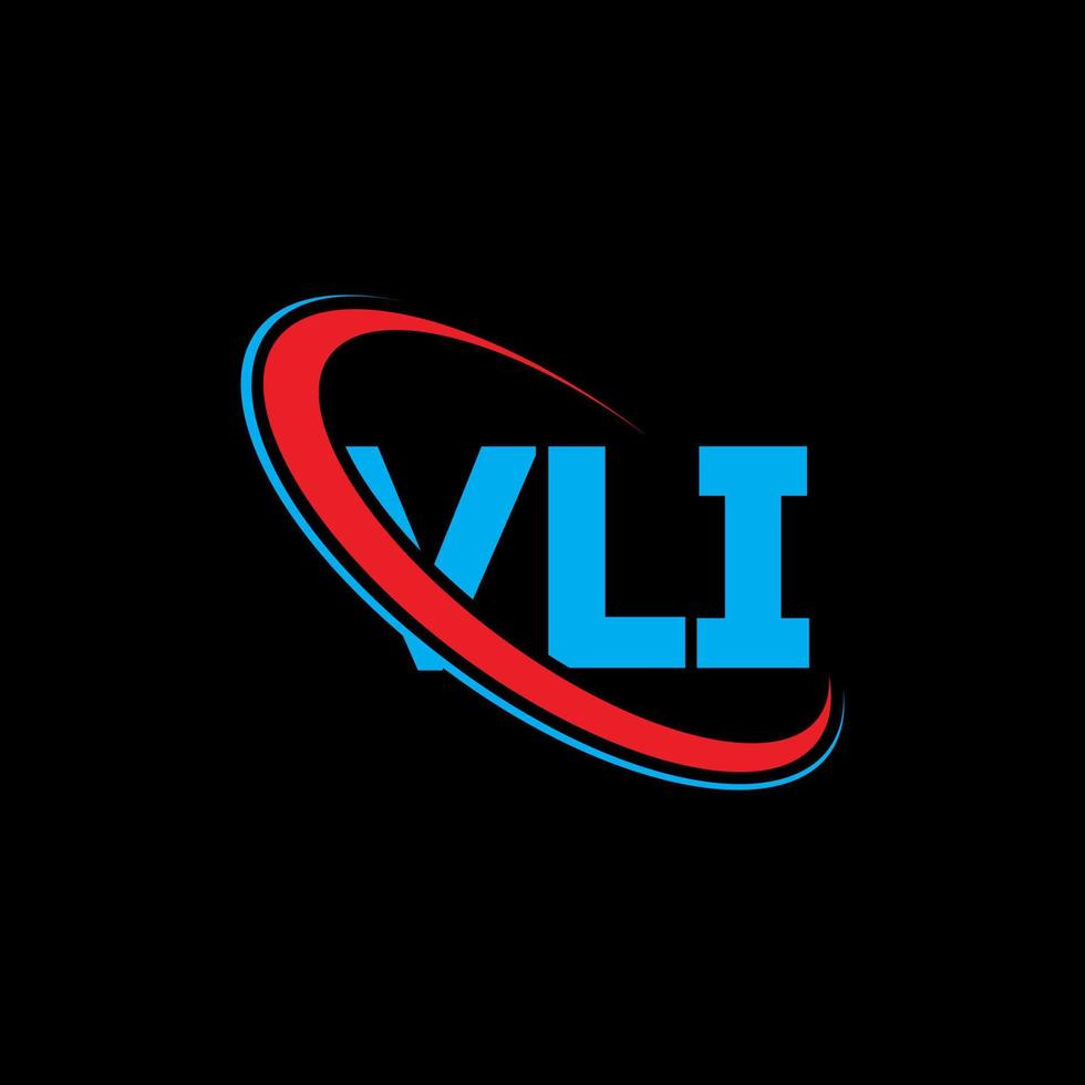 vli-Logo. vli-Brief. Vli-Brief-Logo-Design. Initialen vli-Logo verbunden mit Kreis und Monogramm-Logo in Großbuchstaben. vli-typografie für technologie-, geschäfts- und immobilienmarke. vektor