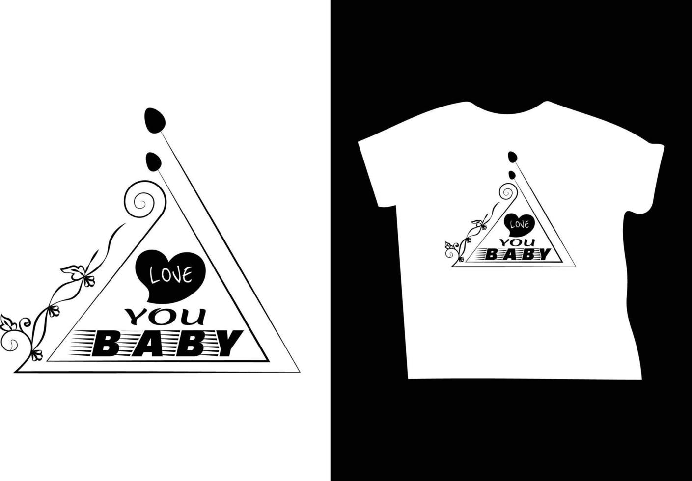Baby-T-Shirt-Design vektor