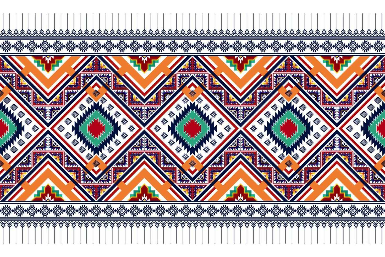 geometrisk abstrakt etnisk sömlös mönsterdesign. aztec tyg matta mandala ornament textil dekorationer tapet. tribal boho infödda motiv kalkon traditionell broderi vektor bakgrund