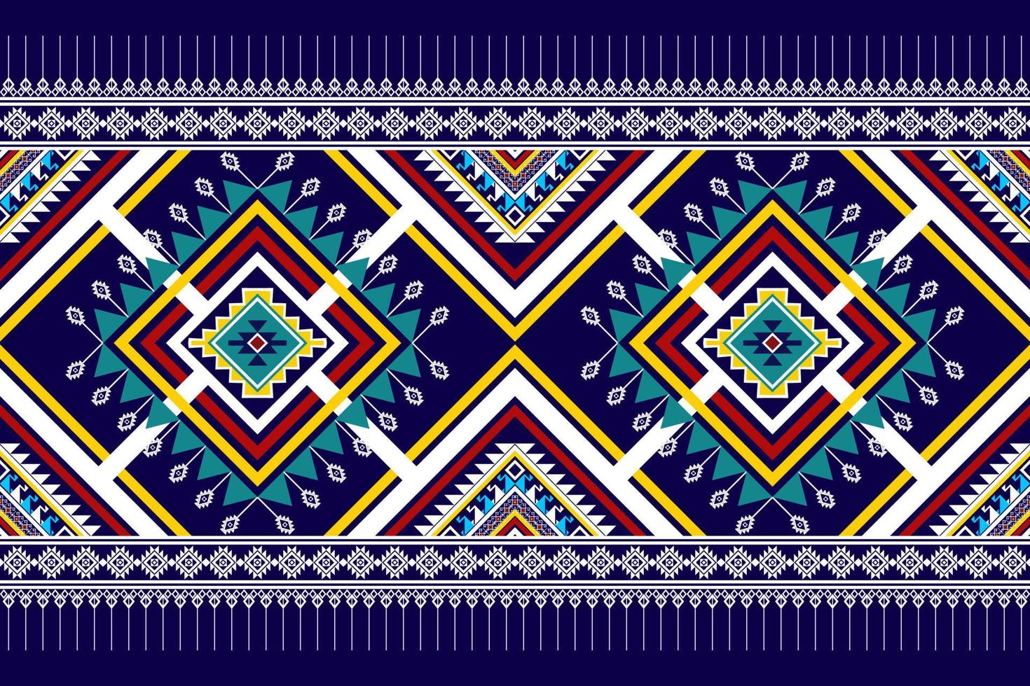 geometrisches abstraktes ethnisches nahtloses Musterdesign. aztekischer Stoff Teppich Mandala Ornamente Textildekorationen Tapete. tribal boho einheimisches motiv türkei traditioneller stickereivektorhintergrund vektor