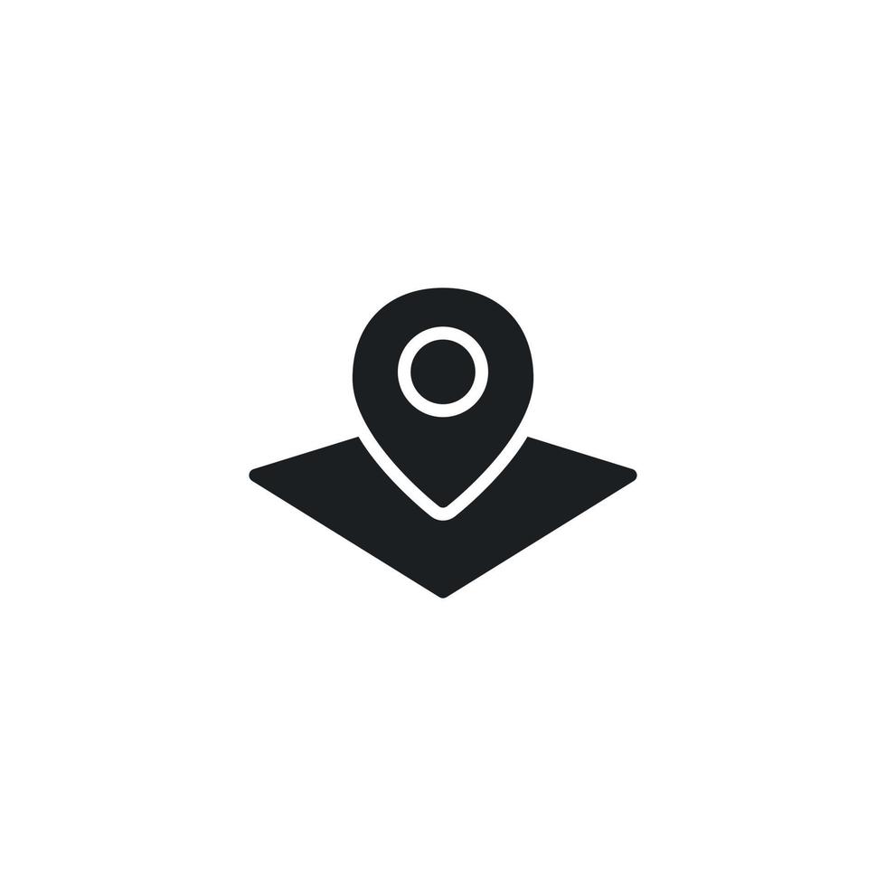 Positionskarten GPS-Navigation Pin-Liniensymbol. Lineares Zeichen für mobiles Konzept und Webdesign. Umrissvektorsymbol. Symbol, Logoabbildung. Vektorgrafik vektor