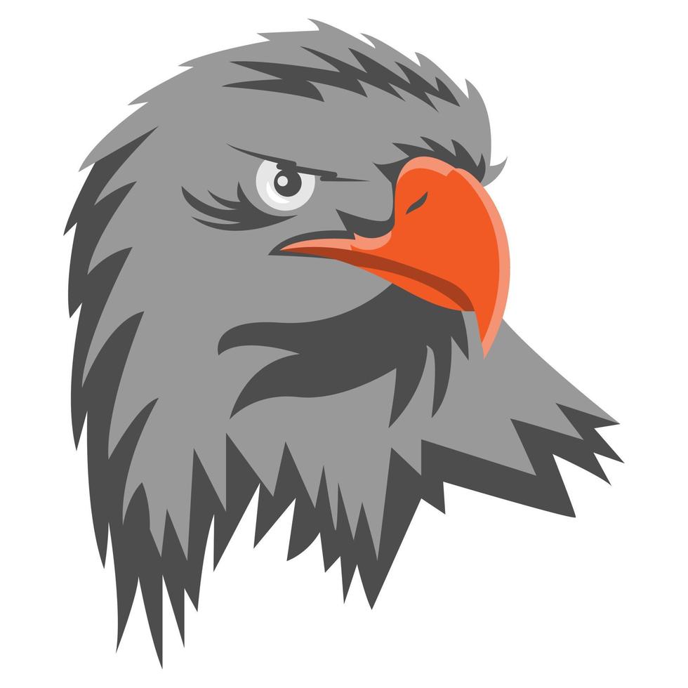 vektorgrafik av silver eagle maskot eller eagle head vektor
