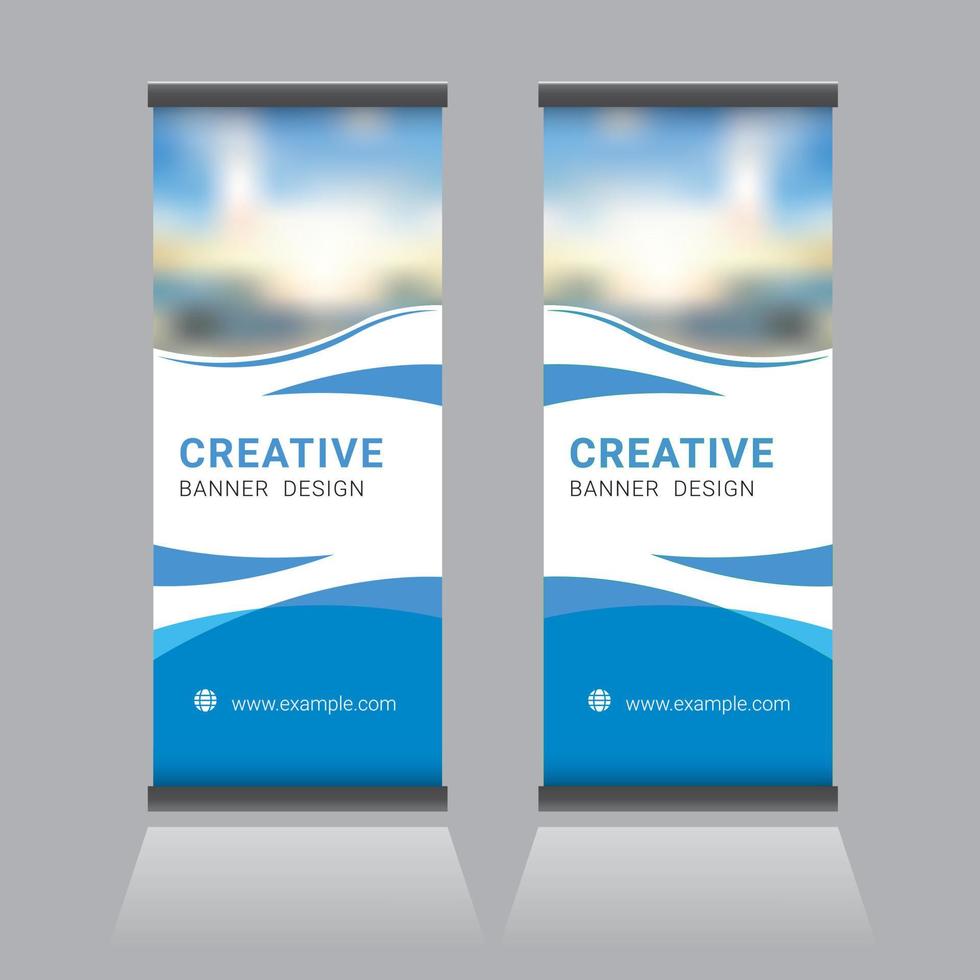 Roll-up-Banner-Design vektor