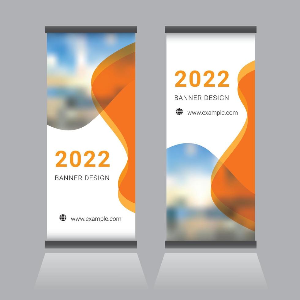 Roll-up-Banner-Design vektor