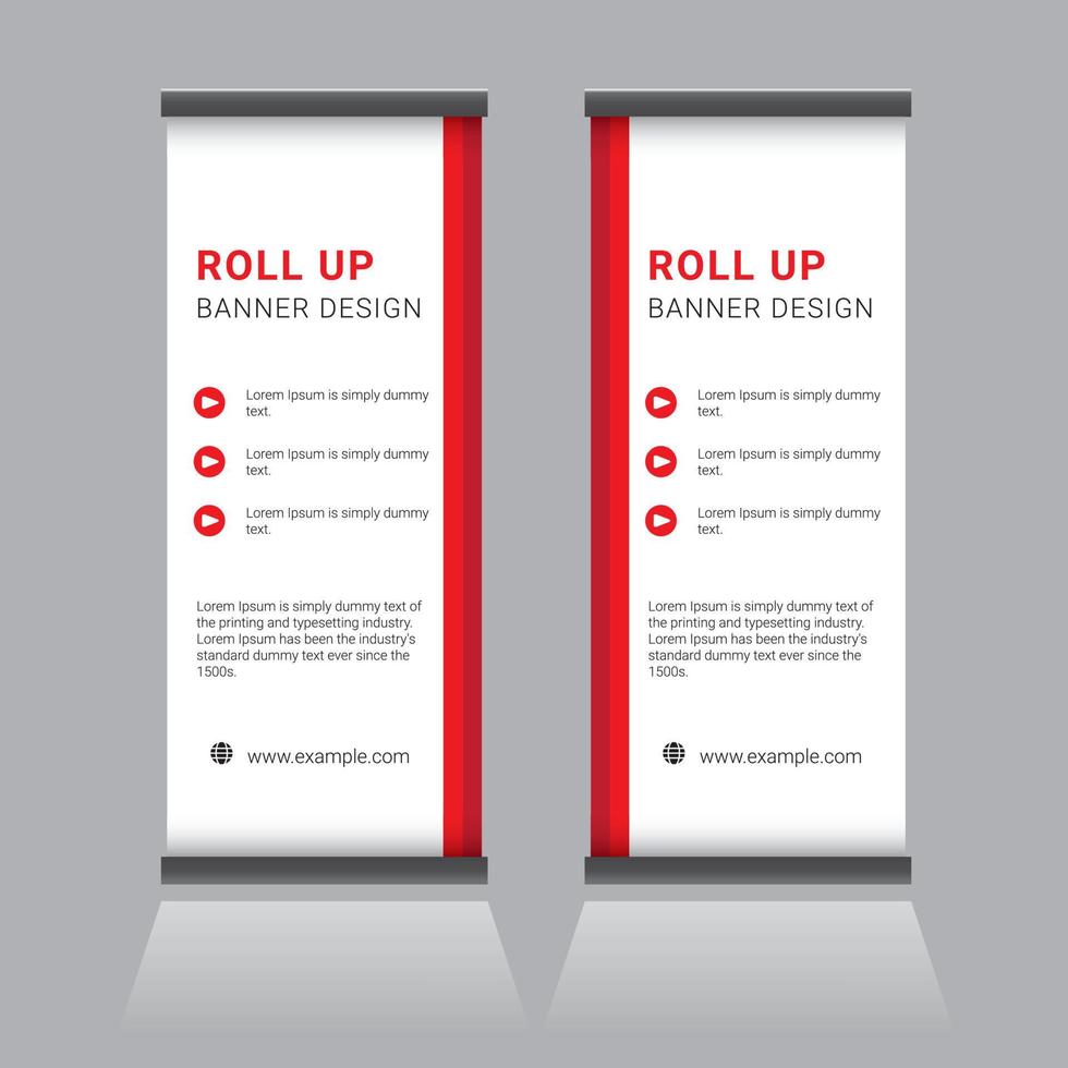 Roll-up-Banner-Design vektor