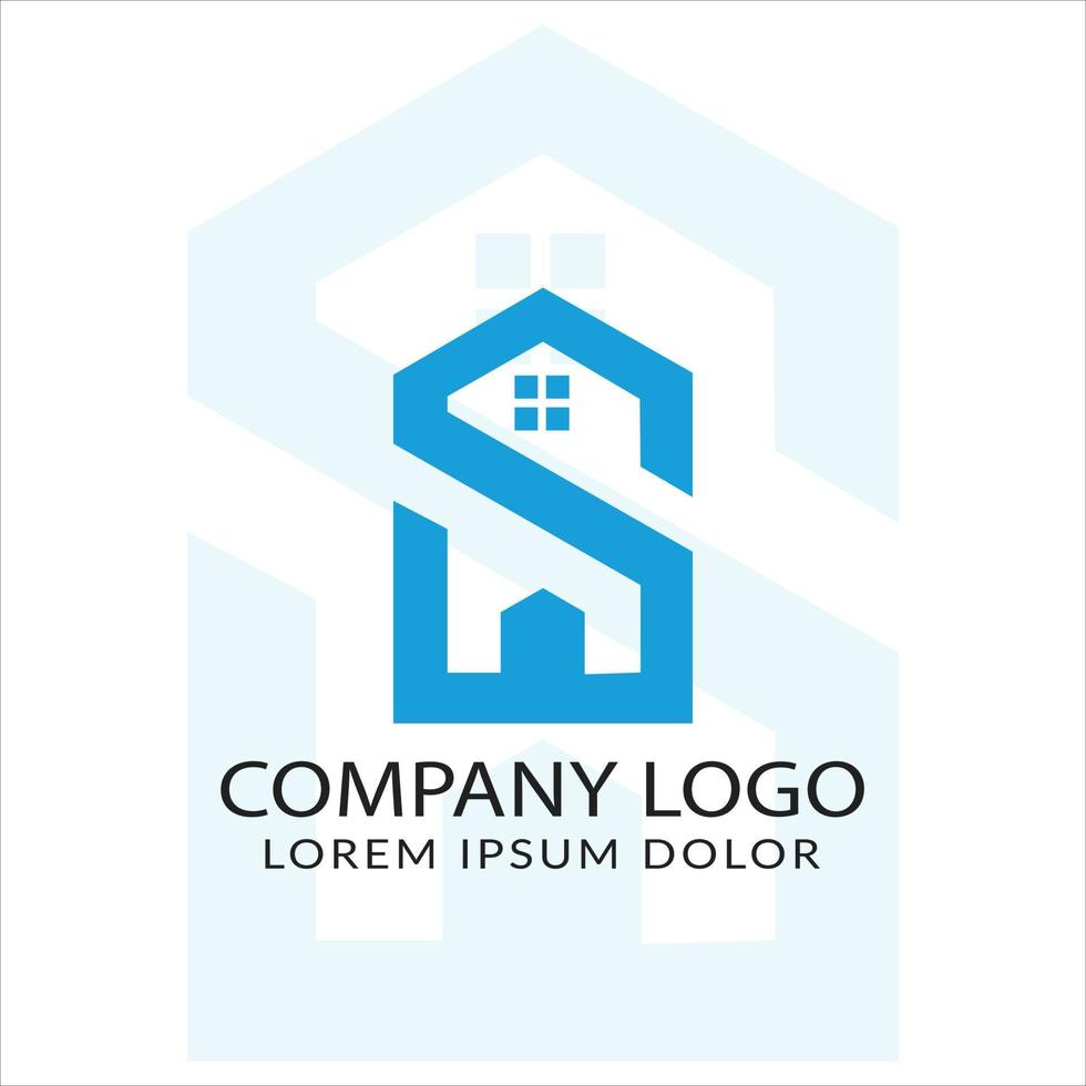 Logo-Design von Immobilienunternehmen vektor