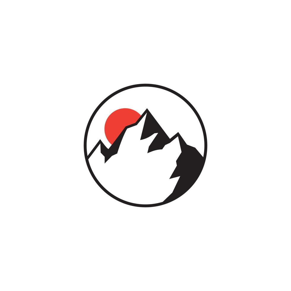 Vorlagen für Berglogos. berg logo vorlage vektor symbol illustration design