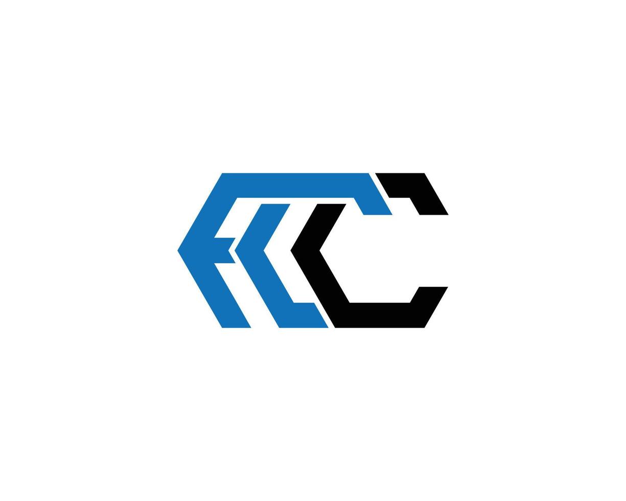 enkel fcc moderna kreativa brev logotyp ikon design vektor symbol illustration.