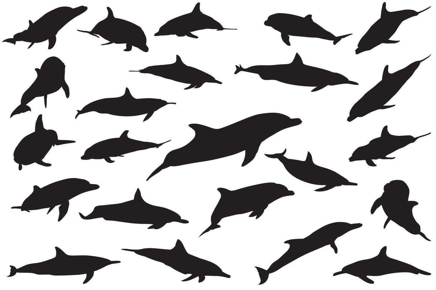 delfin silhuett vektor fil för nedladdning