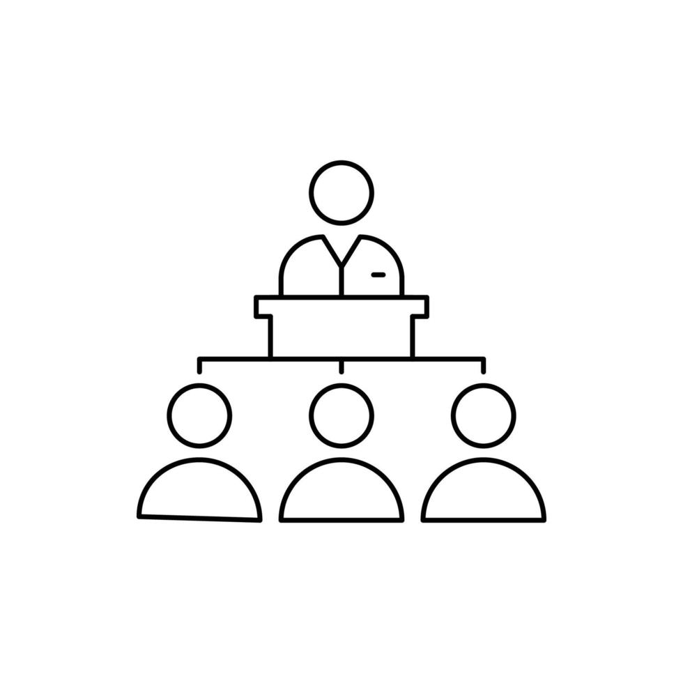 Symbol für Personalschulung vektor