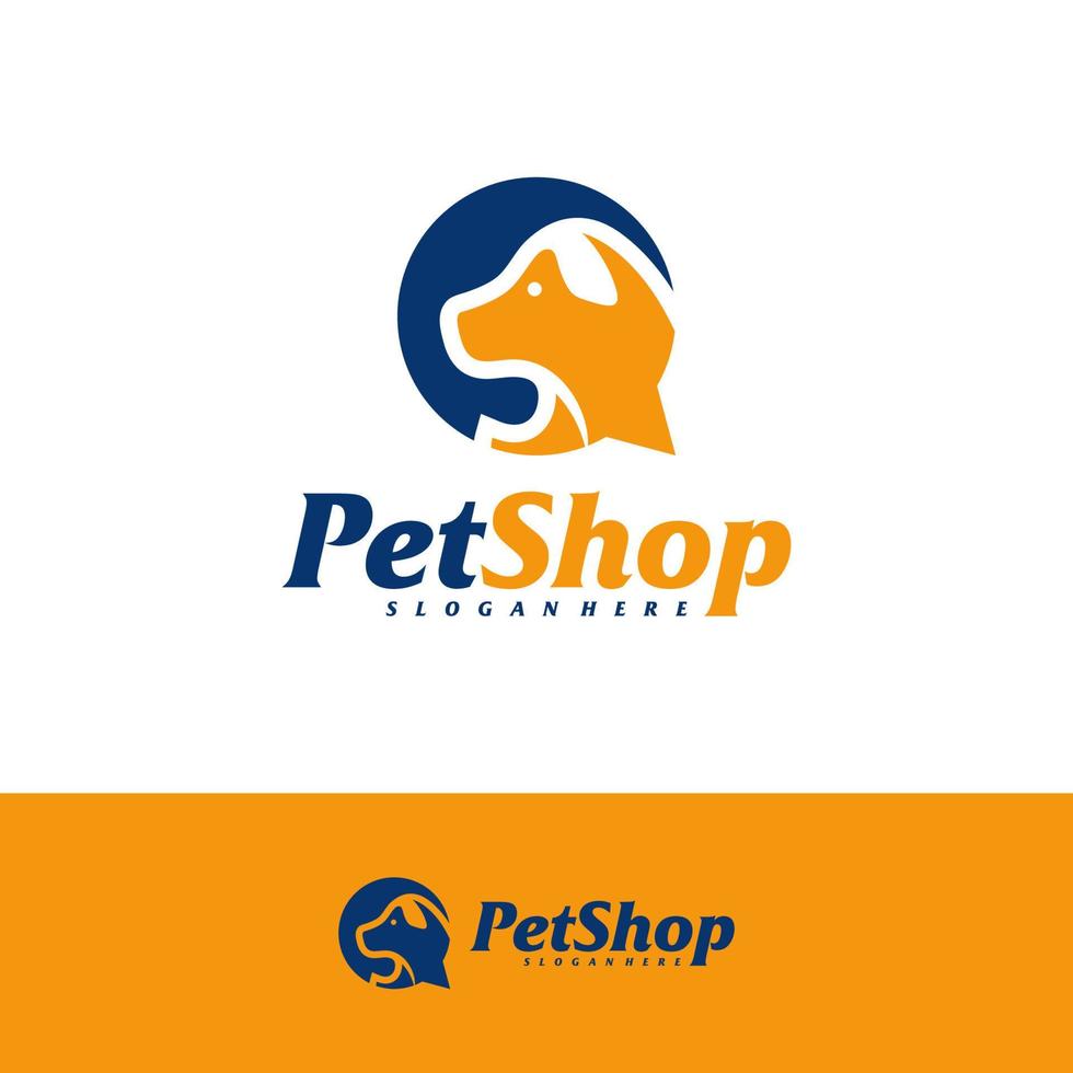 chatt husdjur logotyp formgivningsmall. husdjur logotyp koncept vektor. emblem, kreativ symbol, ikon vektor