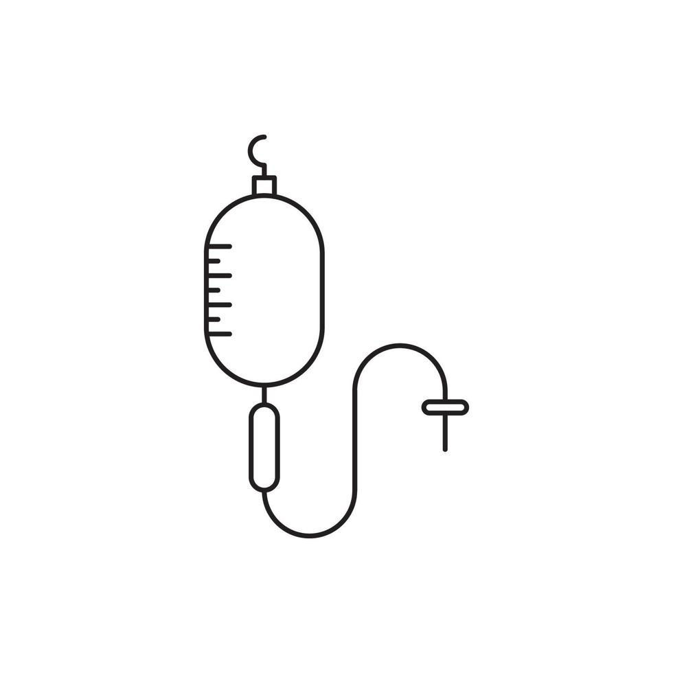 Krankheit Medizin Kochsalzlösung Symbol vektor