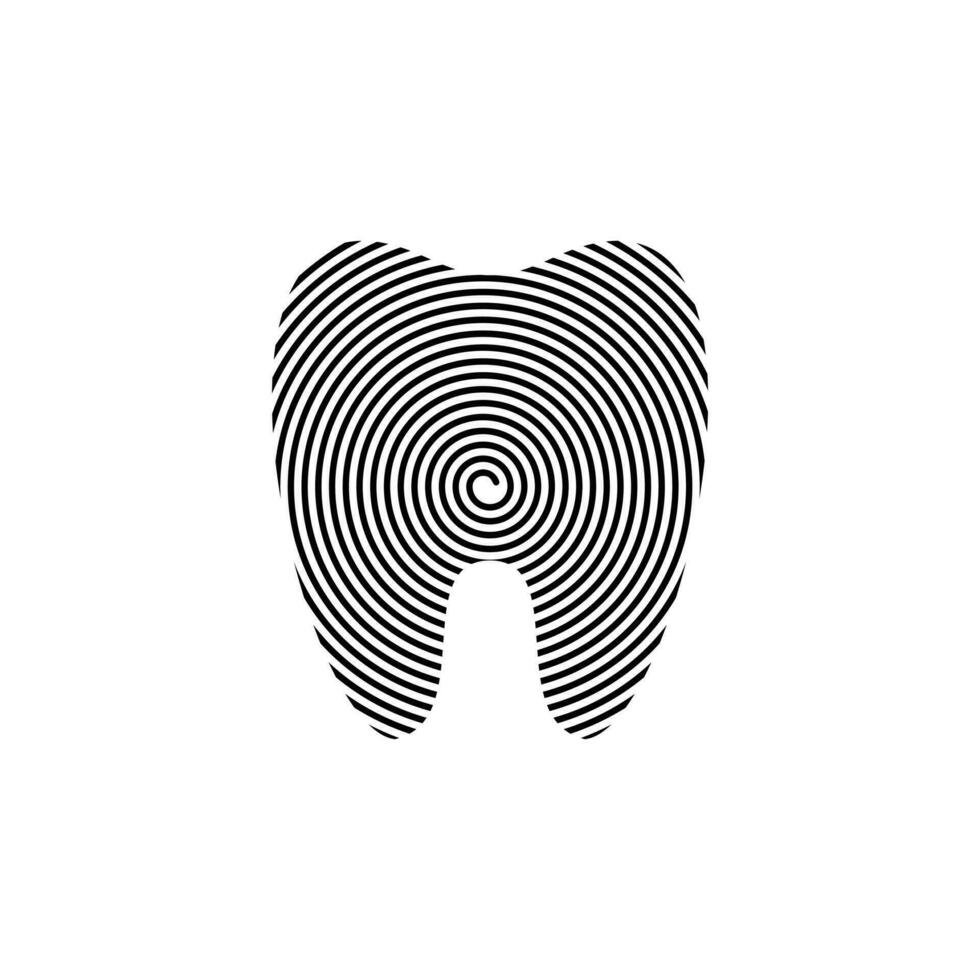 Zahnklinik Logo Zahn abstrakte Design Vektor Vorlage