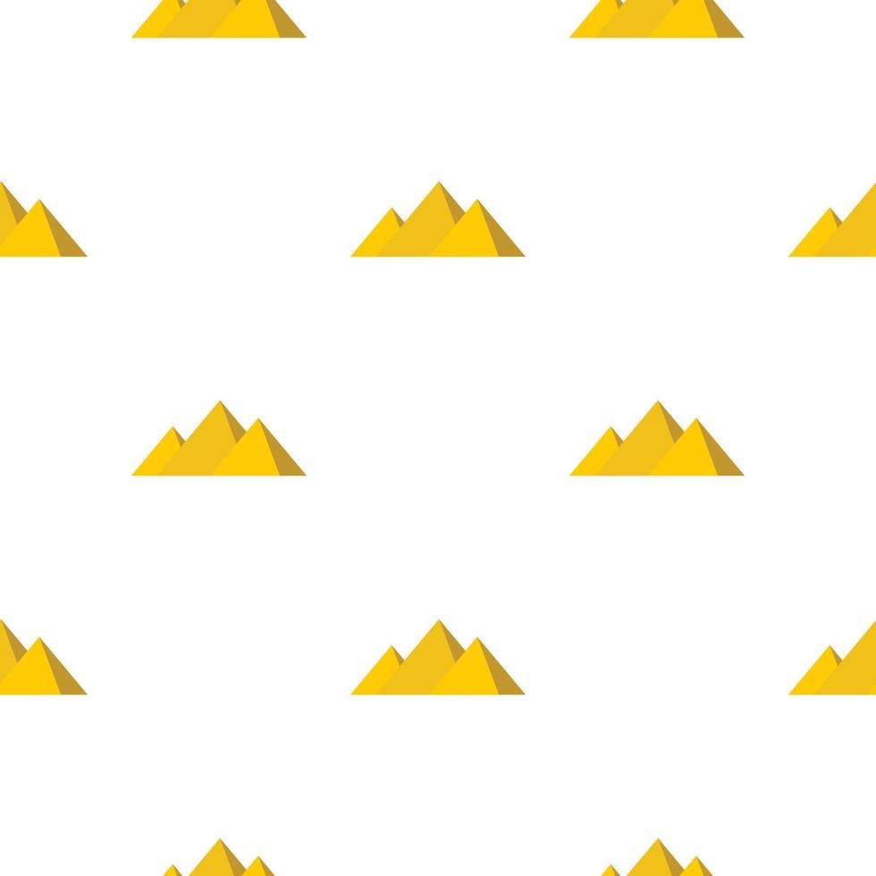 Muster der ägyptischen Pyramiden von Gizeh nahtlos vektor
