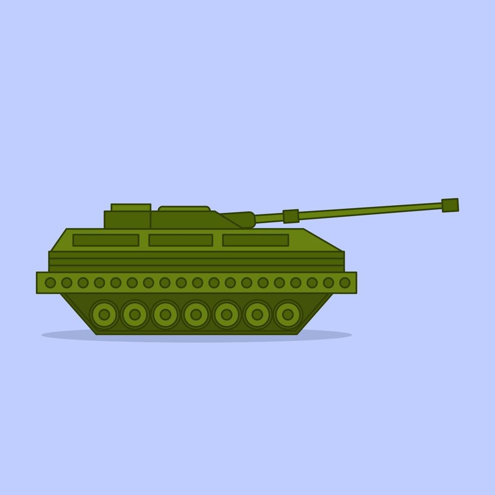 vektorillustration des modernen kampfpanzers für den weltkrieg vektor