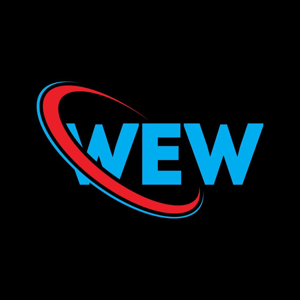wew-Logo. wow brief. ww-Buchstaben-Logo-Design. Initialen wew Logo verbunden mit Kreis und Monogramm-Logo in Großbuchstaben. Wew-Typografie für Technologie-, Geschäfts- und Immobilienmarke. vektor
