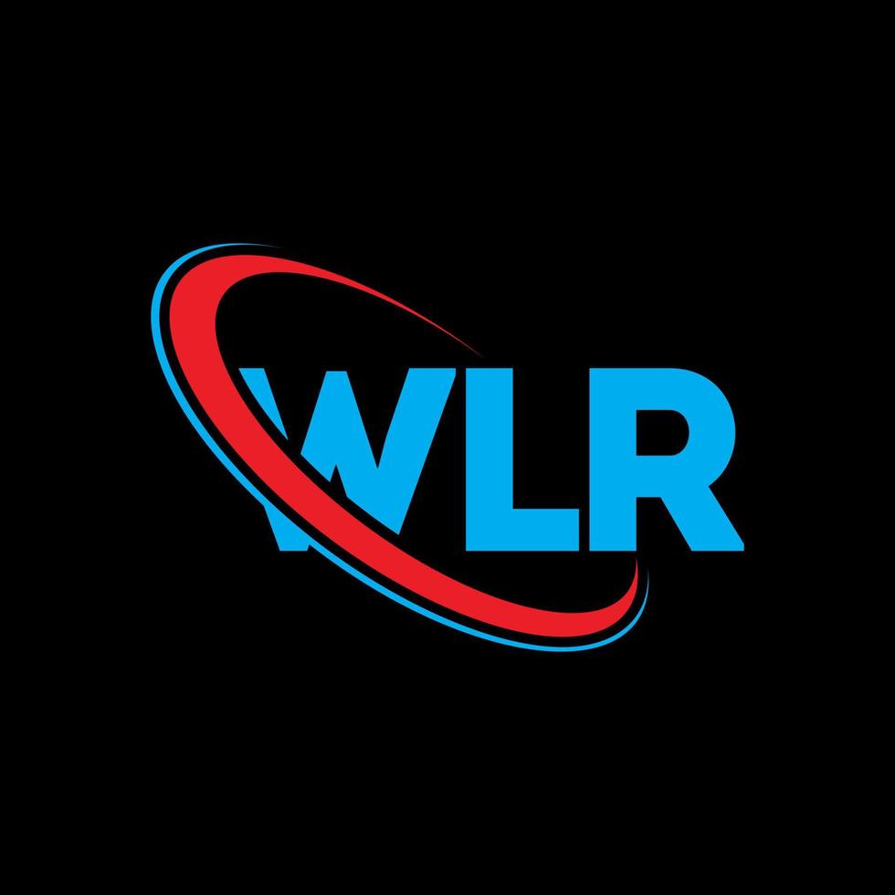 wlr logotyp. wlr brev. wlr brev logotyp design. initialer wlr logotyp länkad med cirkel och versaler monogram logotyp. wlr typografi för teknik, företag och fastighetsmärke. vektor