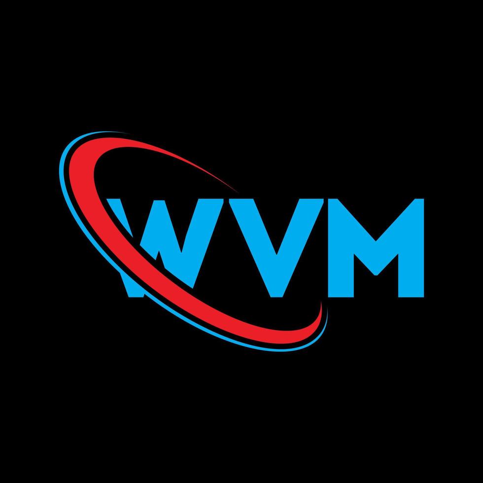 wvm-Logo. wvm-Brief. wvm-Brief-Logo-Design. wvm-Logo mit Initialen, verbunden mit Kreis und Monogramm-Logo in Großbuchstaben. WVM-Typografie für Technologie-, Geschäfts- und Immobilienmarke. vektor