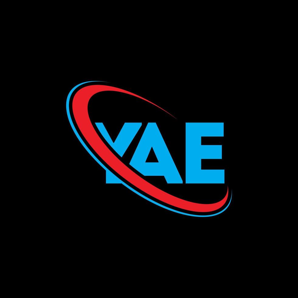 Ja Logo. Ja Brief. Yae-Brief-Logo-Design. Initialen Yae-Logo verbunden mit Kreis und Monogramm-Logo in Großbuchstaben. yae typografie für technologie-, geschäfts- und immobilienmarke. vektor