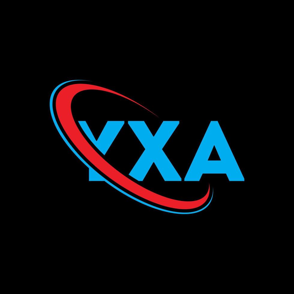 yxa-Logo. yxa-Brief. yxa-Buchstaben-Logo-Design. Initialen yxa-Logo verbunden mit Kreis und Monogramm-Logo in Großbuchstaben. yxa Typografie für Technologie-, Geschäfts- und Immobilienmarke. vektor