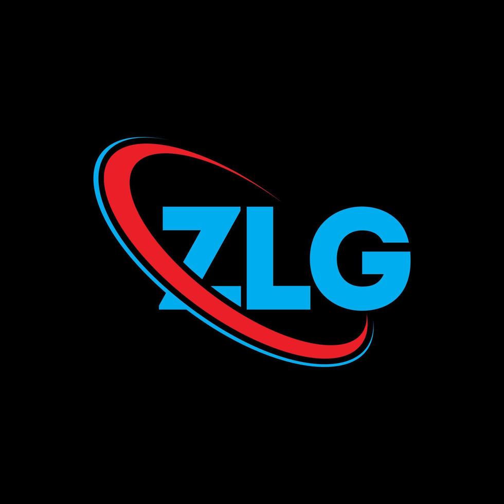 zlg-Logo. zlg Brief. zlg-Buchstaben-Logo-Design. Initialen zlg-Logo verbunden mit Kreis und Monogramm-Logo in Großbuchstaben. zlg typografie für technologie-, geschäfts- und immobilienmarke. vektor