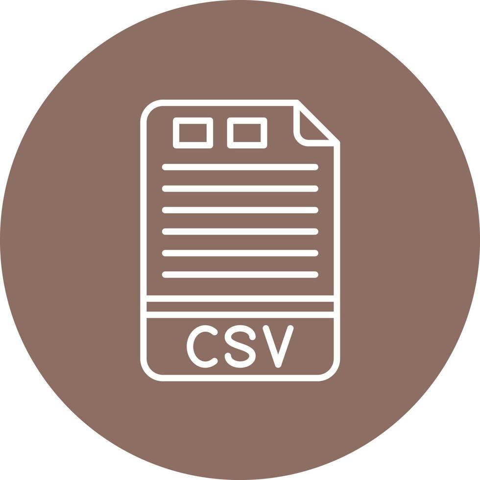 csv-Linie Kreis Hintergrundsymbol vektor