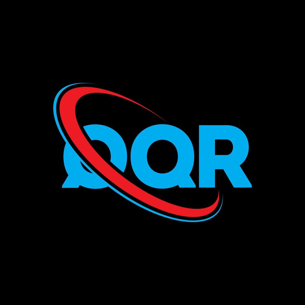 qqr logotyp. qqr bokstav. qqr bokstavslogotypdesign. initialer qqr logotyp länkad med cirkel och versaler monogram logotyp. qqr typografi för teknik, företag och fastighetsmärke. vektor