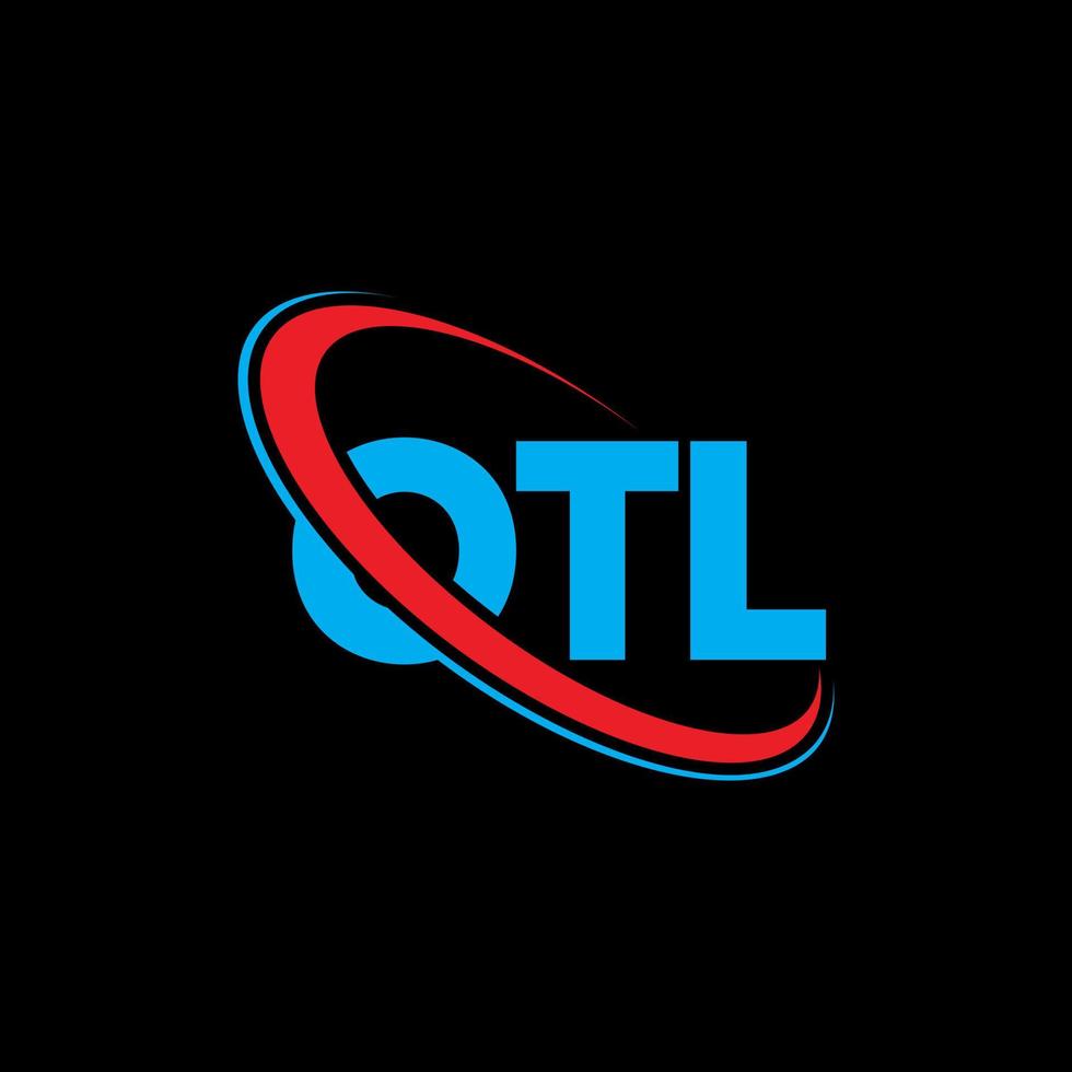 otl-Logo. otl brief. OTL-Brief-Logo-Design. Initialen otl-Logo verbunden mit Kreis und Monogramm-Logo in Großbuchstaben. otl-typografie für technologie-, geschäfts- und immobilienmarke. vektor