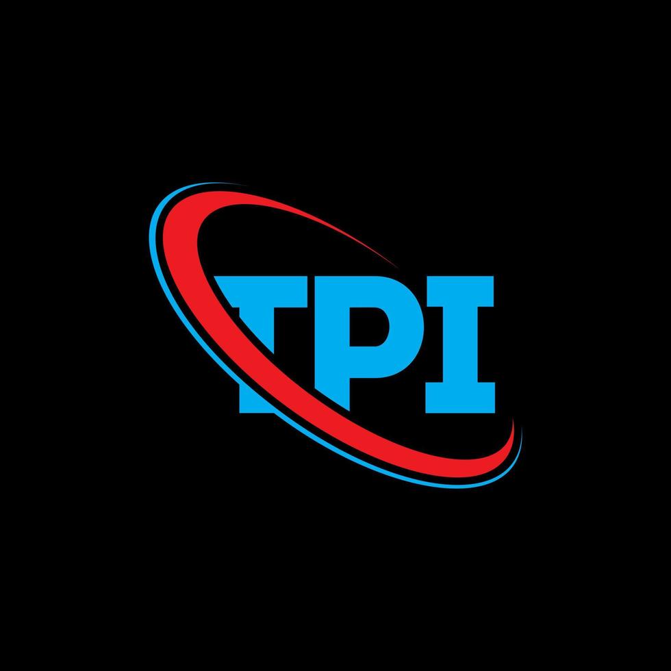 tpi logotyp. tpi brev. tpi brev logotyp design. initialer tpi logotyp länkad med cirkel och versaler monogram logotyp. tpi typografi för teknik, företag och fastighetsmärke. vektor