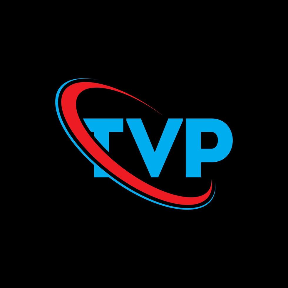 tvp logotyp. tvp brev. tvp brev logotyp design. initialer tvp logotyp länkad med cirkel och versaler monogram logotyp. tvp typografi för teknik, företag och fastighetsmärke. vektor