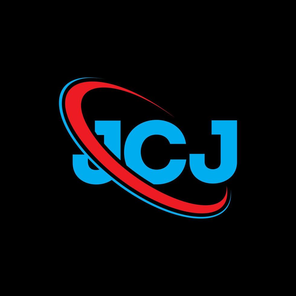 jcj-Logo. jcj brief. jcj-Buchstaben-Logo-Design. Initialen jcj-Logo verbunden mit Kreis und Monogramm-Logo in Großbuchstaben. jcj typografie für technologie-, geschäfts- und immobilienmarke. vektor