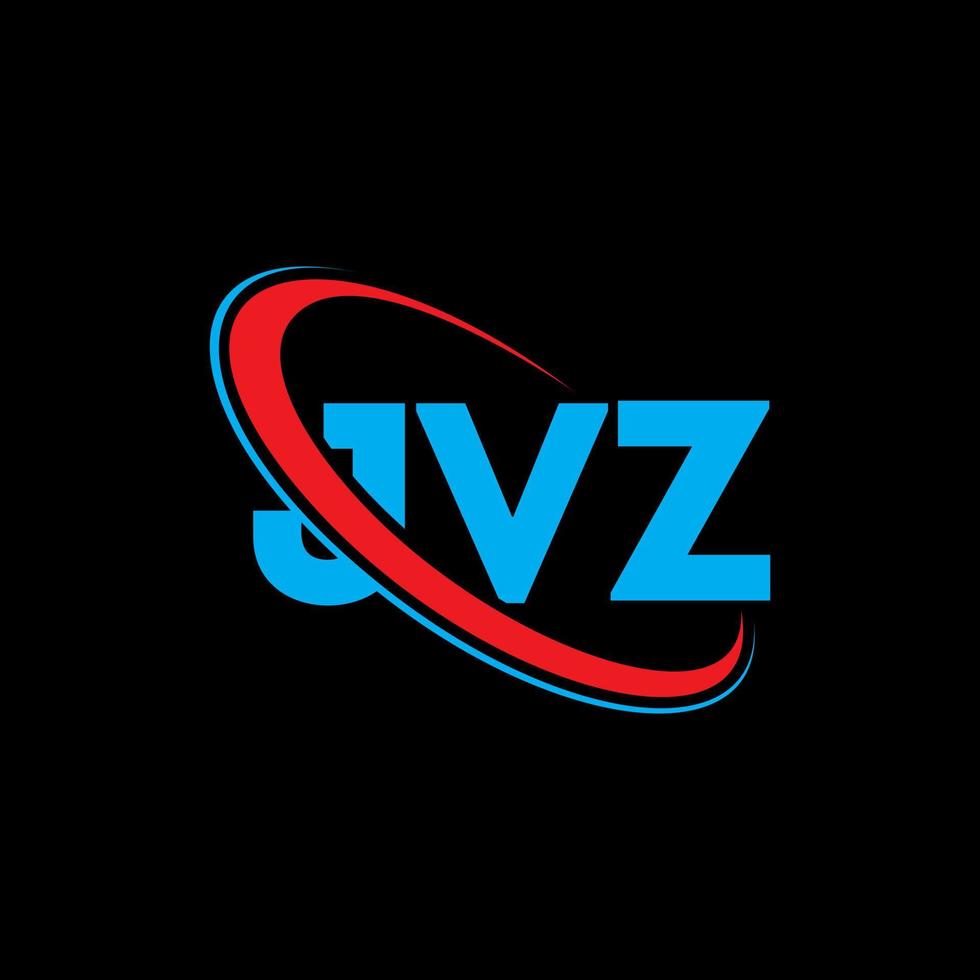 jvz logotyp. jvz brev. jvz bokstavslogotypdesign. initialer jvz logotyp länkad med cirkel och versaler monogram logotyp. jvz typografi för teknik, företag och fastighetsmärke. vektor