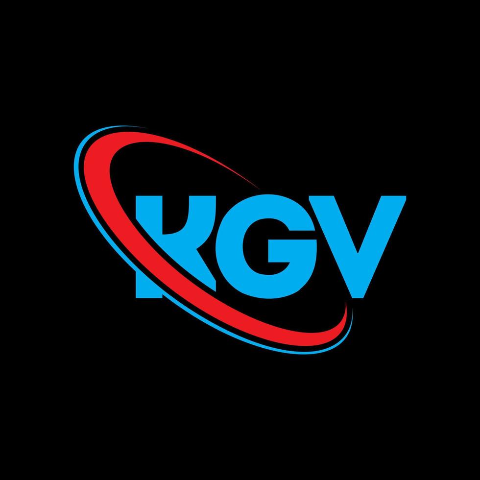 kgv logotyp. kgv bokstav. kgv bokstavslogotypdesign. initialer kgv logotyp länkad med cirkel och versaler monogram logotyp. kgv typografi för teknik, företag och fastighetsmärke. vektor