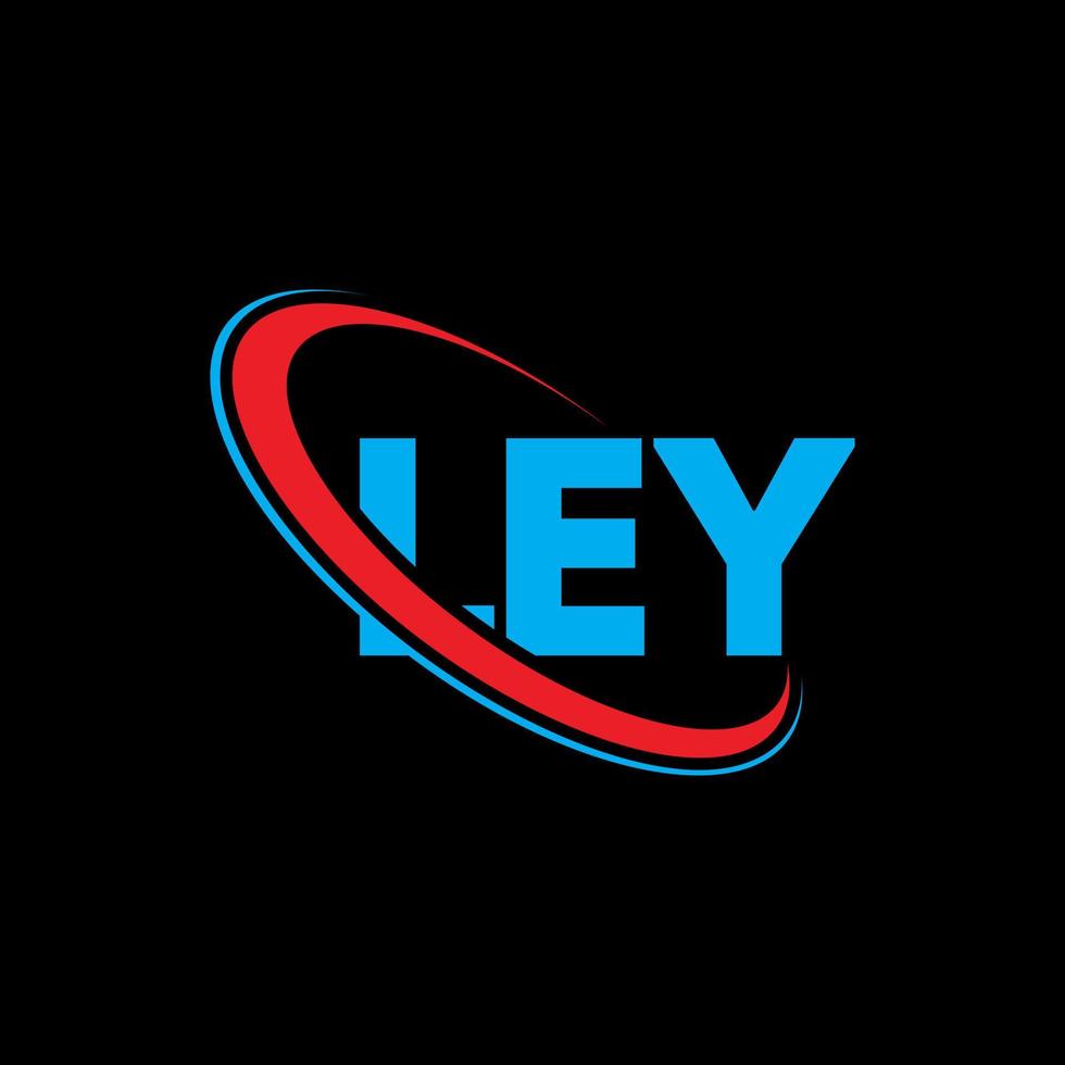 ley logotyp. ley brev. ley letter logotyp design. initialer ley logotyp länkad med cirkel och versaler monogram logotyp. ley typografi för teknik, affärs- och fastighetsvarumärke. vektor