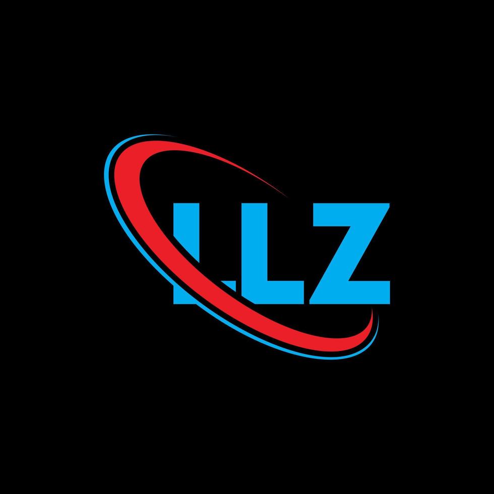 llz logotyp. llz brev. llz bokstavslogotypdesign. initialer llz logotyp länkad med cirkel och versaler monogram logotyp. llz typografi för teknik, företag och fastighetsmärke. vektor