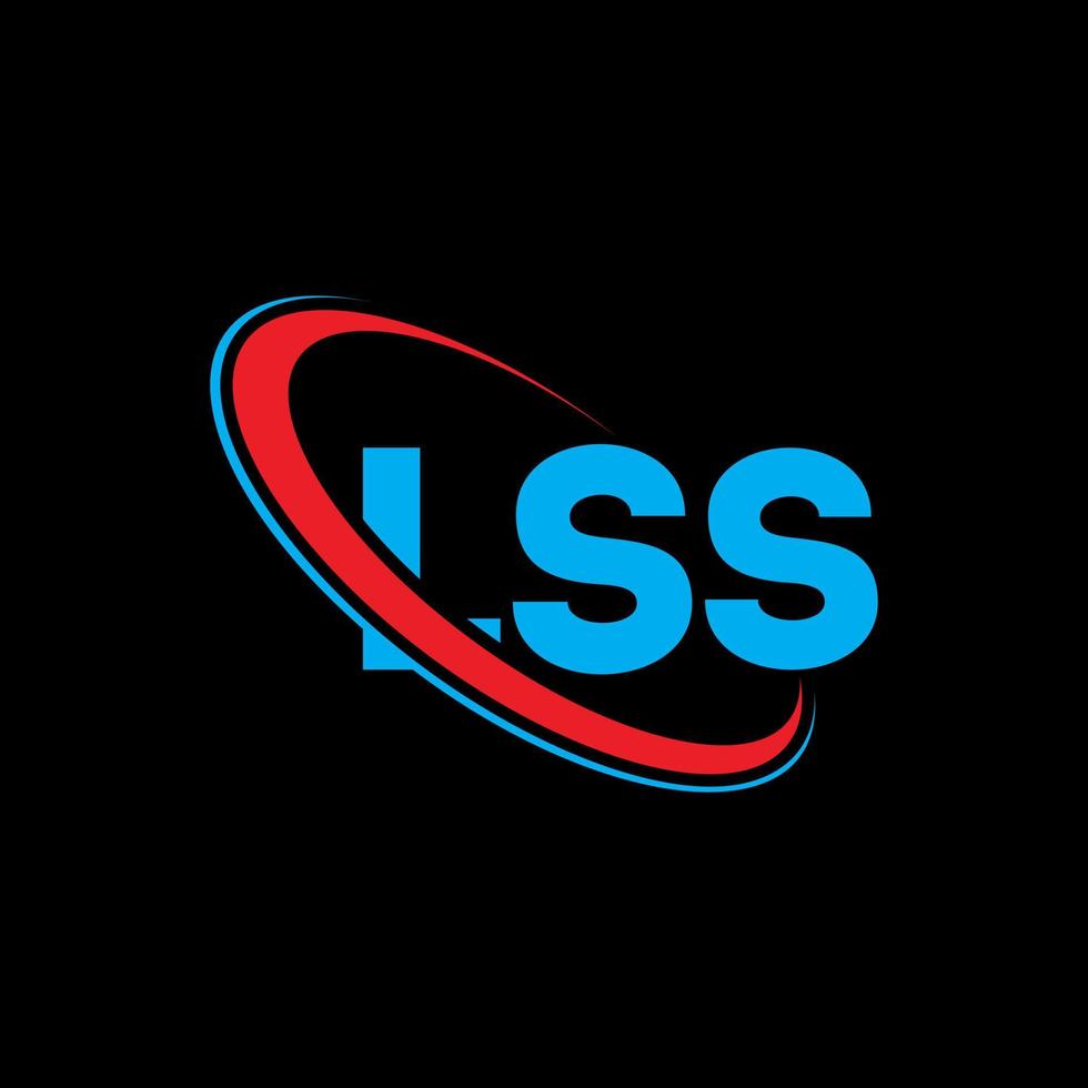 lss logotyp. lss brev. lss bokstavslogotypdesign. initialer lss logotyp länkad med cirkel och versaler monogram logotyp. lss typografi för teknik, företag och fastighetsmärke. vektor