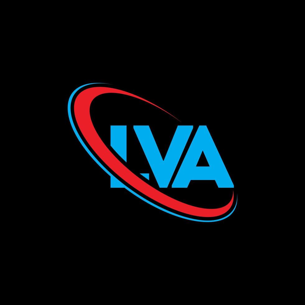 lva logotyp. lva brev. lva bokstavslogotypdesign. initialer lva logotyp länkad med cirkel och versaler monogram logotyp. lva typografi för teknik, företag och fastighetsmärke. vektor