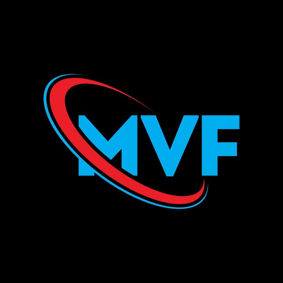mvf-Logo. mvf-Brief. mvf-Brief-Logo-Design. Initialen mvf-Logo verbunden mit Kreis und Monogramm-Logo in Großbuchstaben. mvf-Typografie für Technologie-, Geschäfts- und Immobilienmarken. vektor