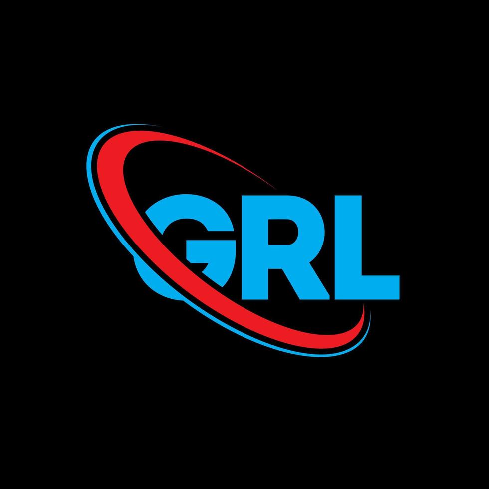 Gri-Logo. Gri-Brief. Logo-Design mit Gri-Buchstaben. Initialen-Gri-Logo, verbunden mit Kreis und Monogramm-Logo in Großbuchstaben. gri-typografie für technologie-, geschäfts- und immobilienmarke. vektor