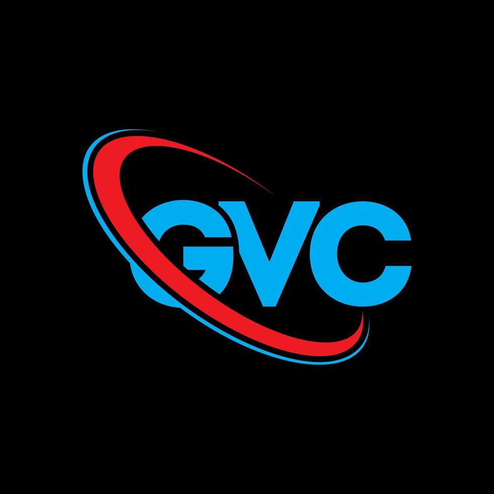 gvc logotyp. gvc brev. gvc brev logotyp design. initialer gvc logotyp länkad med cirkel och versaler monogram logotyp. gvc typografi för teknik, företag och fastighetsmärke. vektor