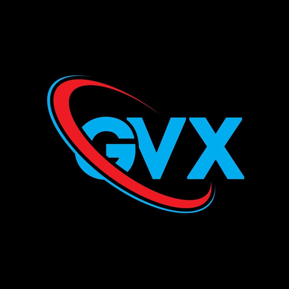 gvx logotyp. gvx brev. gvx bokstavslogotypdesign. initialer gvx logotyp länkad med cirkel och versaler monogram logotyp. gvx typografi för teknik, företag och fastighetsmärke. vektor