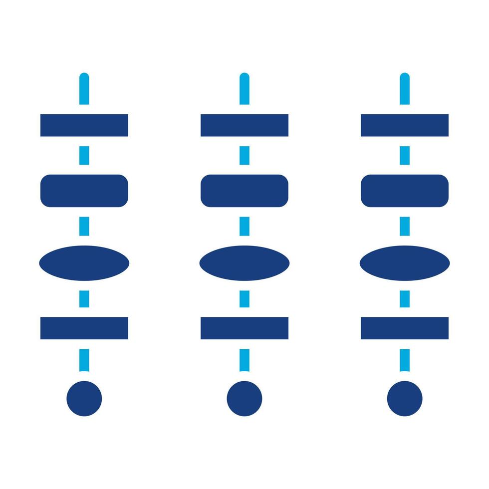 Grill-Glyphe zweifarbiges Symbol vektor